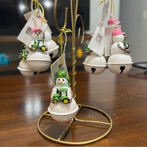 John Deere snowman ornaments